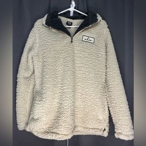 Sherpa quarter zip sweater M